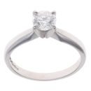 Platinum 0.65ct Diamond Solitaire Ring
