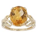9ct Yellow Gold Citrine Single Stone Ring