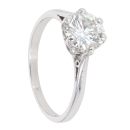 9ct White Gold 1.35ct Diamond Solitaire Ring