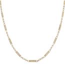 9ct Yellow Gold Patterned Fancy Bar Chain 20"