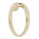 9ct Yellow Gold Cubic Zirconia Three Stone Ring