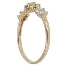 9ct Yellow Gold 0.30ct Brilliant Cut Diamond Cluster Ring