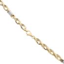 14ct Yellow And White Gold Geek Key Fancy Chain 24"