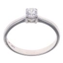18ct White Gold Cubic Zirconia Single Stone Ring