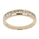 9ct Yellow Gold 0.49ct Diamond Eternity Ring by Anya Belle