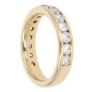 18ct Yellow Gold 1.50ct Diamond Half Eternity Ring