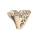 14ct Yellow Gold Patterned Twist Ring