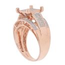 9ct Rose Gold 0.75ct Brilliant Cut Diamond Cluster Ring