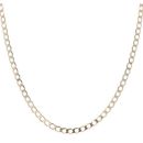 9ct Yellow Gold Curb Chain 22"