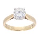 18ct Yellow Gold 1.01ct Diamond Solitaire Ring