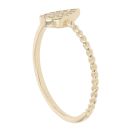 Children's 14ct Yellow Gold Cubic Zirconia Teardrop Ring