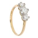 18ct Yellow Gold 1.50ct Diamond Trilogy Ring