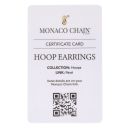 14ct Yellow Gold Monaco Classic Cubic Zirconia Pave Hoop Earrings
