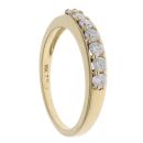 18ct Yellow Gold 0.50ct Brilliant Cut Diamond Half Eternity Ring