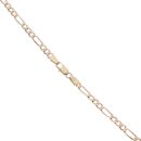 9ct Yellow Gold Figaro Chain 18"