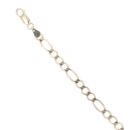 9ct Yellow Gold Figaro Bracelet 8"