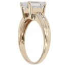 9ct Yellow Gold Cubic Zirconia Solitaire Ring