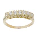 14ct Yellow Gold Cubic Zirconia Eternity Ring