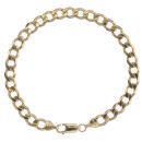 9ct Yellow Gold Curb Bracelet 8"