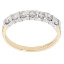 18ct Yellow Gold 0.50ct Diamond Half Eternity Ring