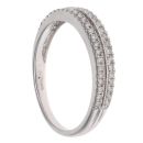 18ct White Gold 0.25ct Brilliant Cut Diamond Fancy Ring