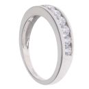 9ct White Gold Cubic Zirconia Half Eternity Ring