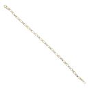 9ct Yellow Gold Cubic Zirconia Crossover Bracelet 7"