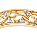 9ct Yellow Gold Diamond Ring