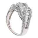 9ct White Gold Cubic Zirconia Cluster Ring
