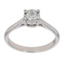 9ct White Gold 0.25ct Diamond Solitaire Ring