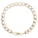 9ct Yellow Gold Curb Bracelet 7.5"