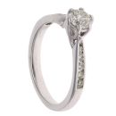 18ct White Gold 0.65ct Brilliant Cut Diamond Solitaire Ring