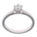 Platinum 0.56ct Brilliant Cut Diamond Solitaire Ring