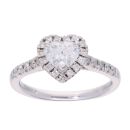 Platinum 1.50ct Heart Diamond Solitaire Ring