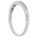 9ct White Gold 0.15ct Brilliant Cut Diamond Half Eternity Ring