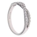 18ct White Gold 0.40ct Diamond Crossover Ring