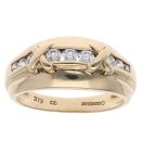 9ct Yellow Gold Cubic Zirconia Fancy Ring