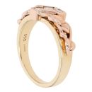 18ct Yellow and Rose Gold 0.25ct Diamond Clogau Trilogy Ring