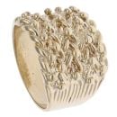 9ct Yellow Gold Five Row Keeper Ring