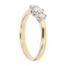18ct Yellow Gold 0.50ct Diamond Trilogy Ring