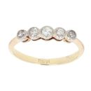 18ct Yellow Gold 0.20ct Diamond Half Eternity Ring
