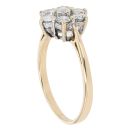 18ct Yellow Gold 0.75ct Brilliant Cut Diamond Cluster Ring