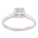 18ct White Gold 0.75ct Brilliant Cut Diamond Solitaire Ring
