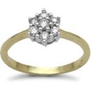9 Carat Yellow Gold 33cts Diamond Cluster Ring