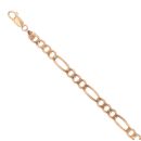 9ct Yellow Gold Figaro Bracelet 7.5"