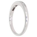 9ct White Gold 0.33ct Princess Cut Diamond Half Eternity
