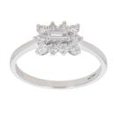 9ct White Gold 0.50ct Diamond Cluster Ring