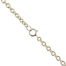 9ct Yellow Gold Cubic Zirconia Cross Pendant And Chain 24"