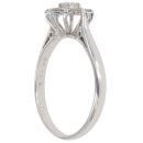 18ct White Gold 0.40ct Brilliant Cut Diamond Cluster Ring