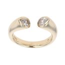 9ct Yellow Gold Cubic Zirconia Torque Ring
